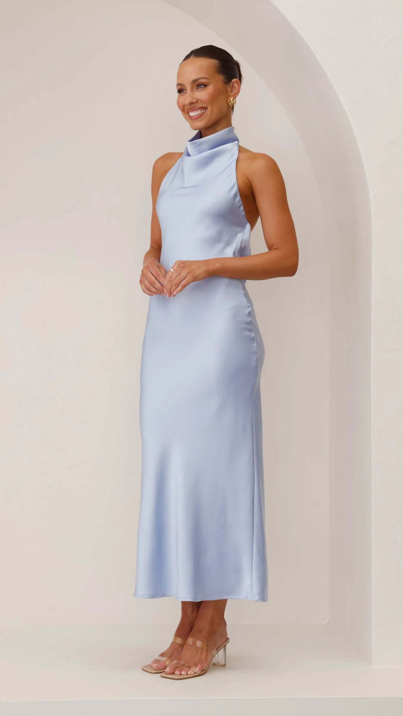 Rina Midi Dress - Blue Bell