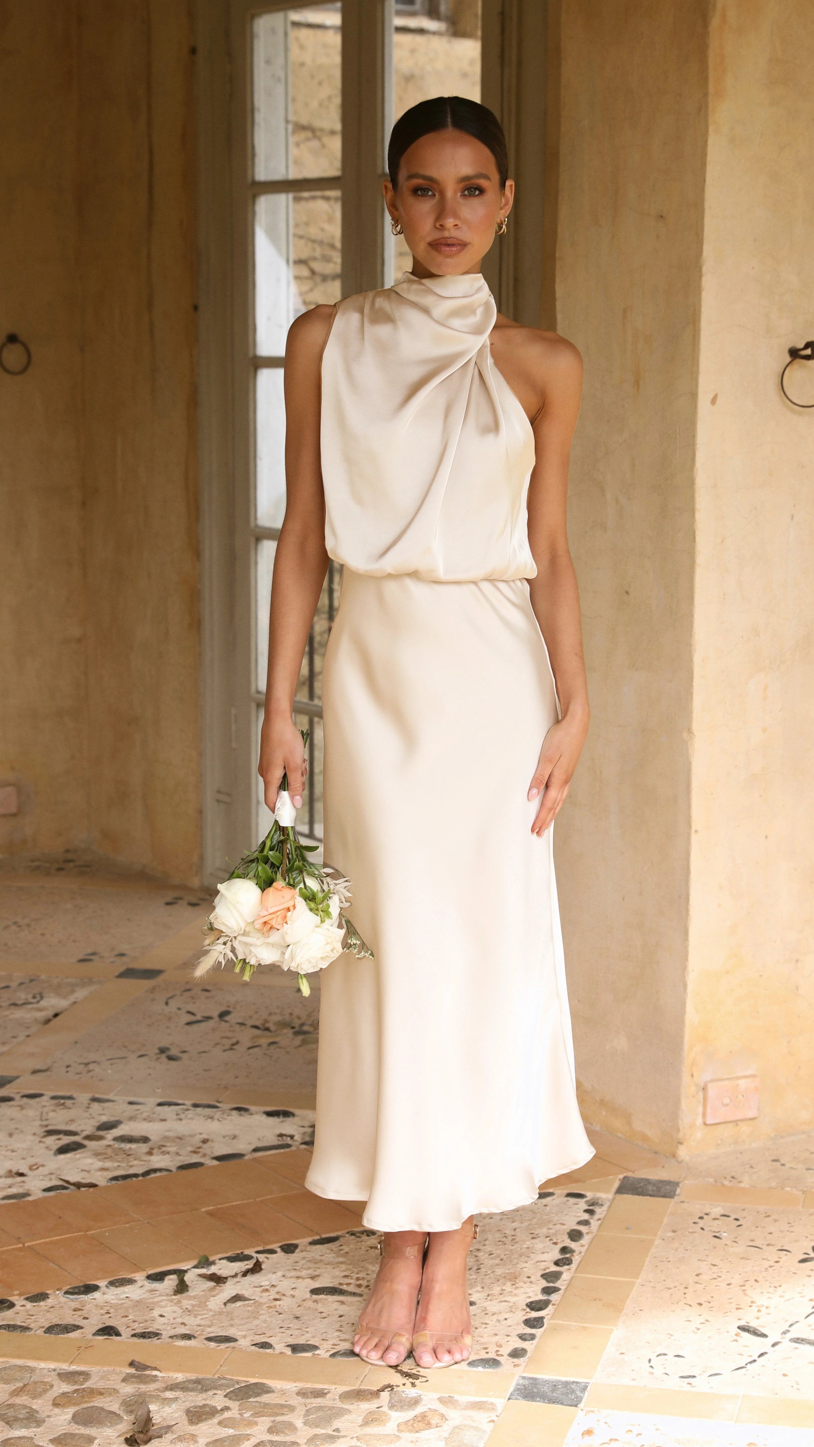 Esther Maxi Dress - Soft Gold