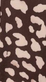 Lula Mini Dress - Brown Print