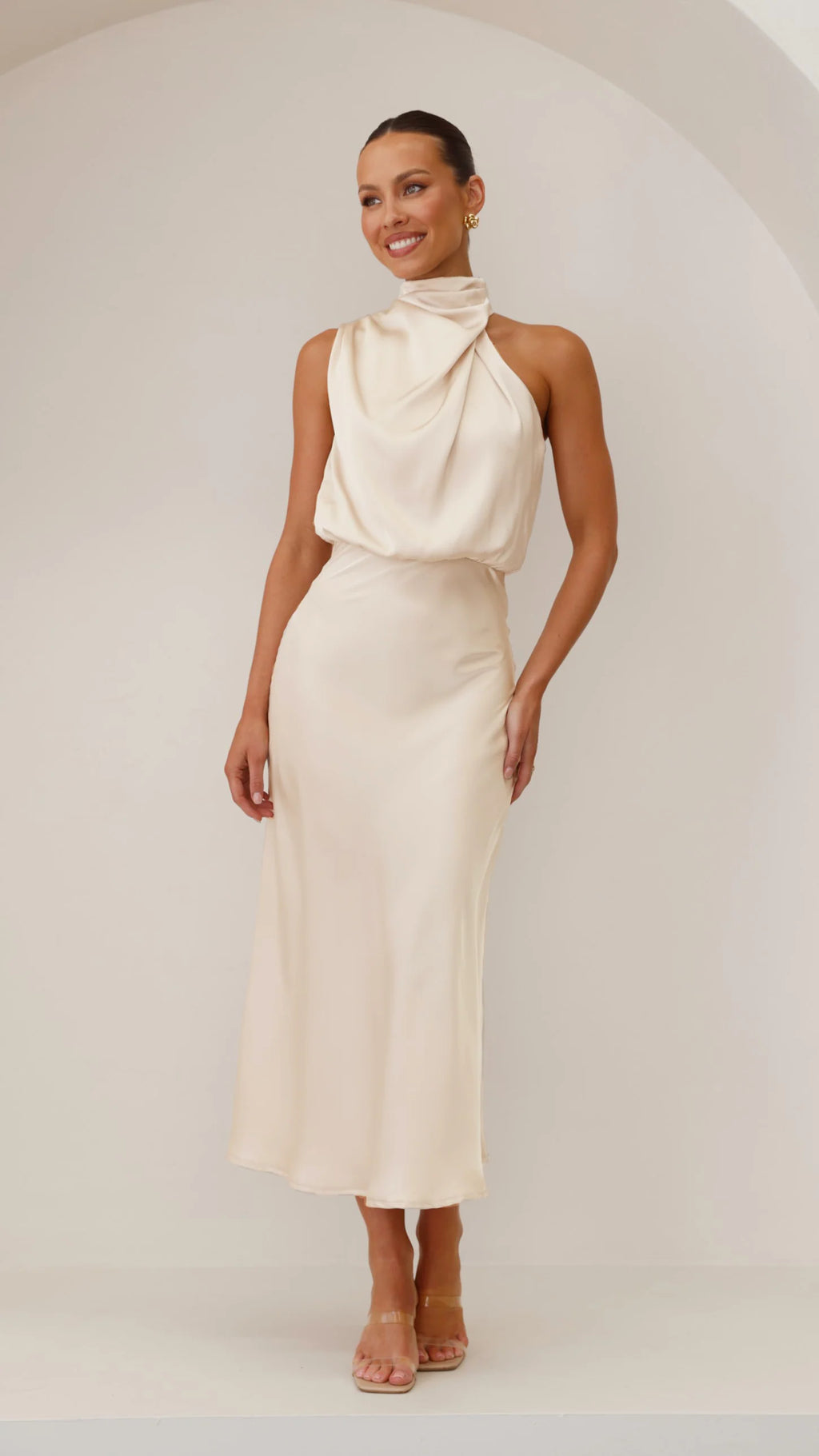 Esther Maxi Dress - Soft Gold