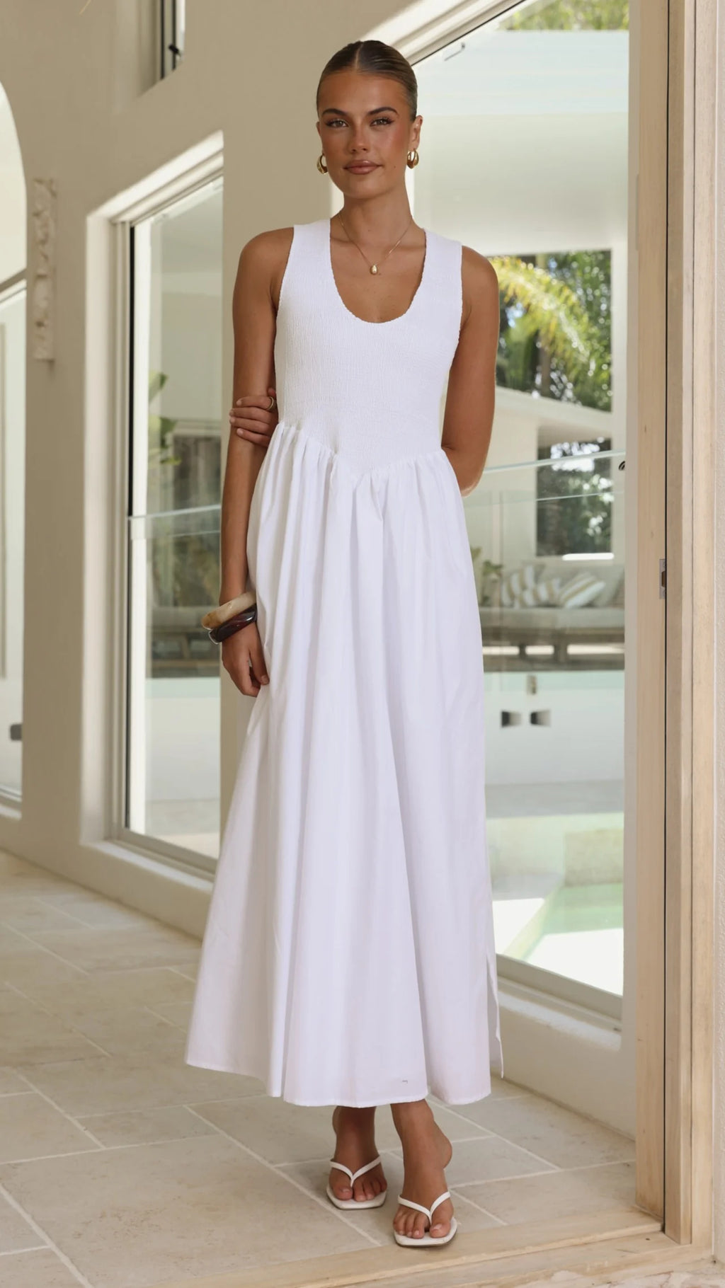 Amira Maxi Dress - White