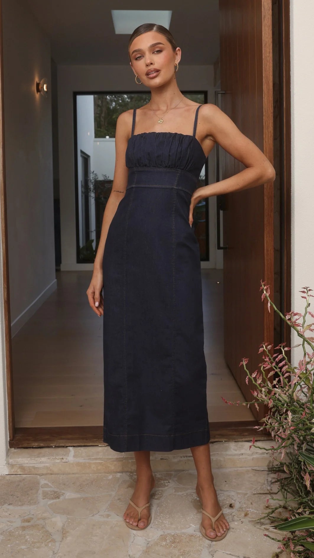 Kiara Maxi Dress - Indigo