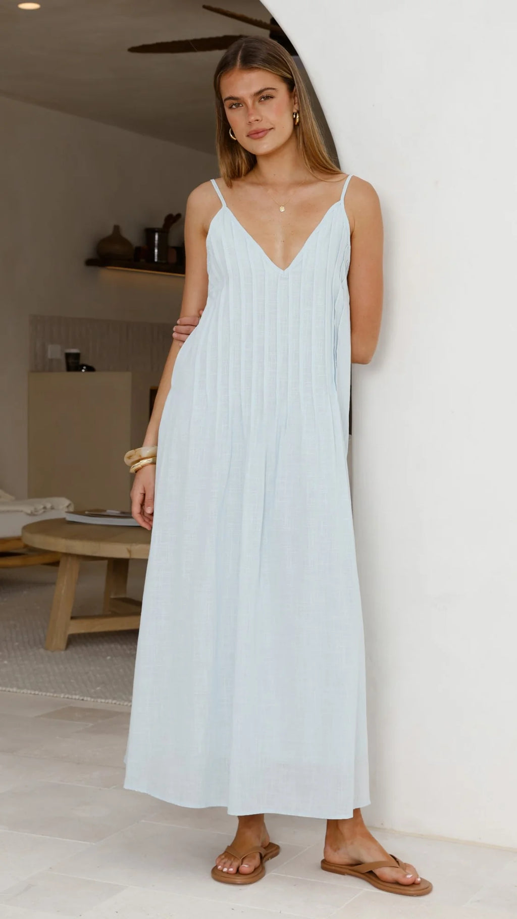 Aspen Maxi Dress - Baby Blue