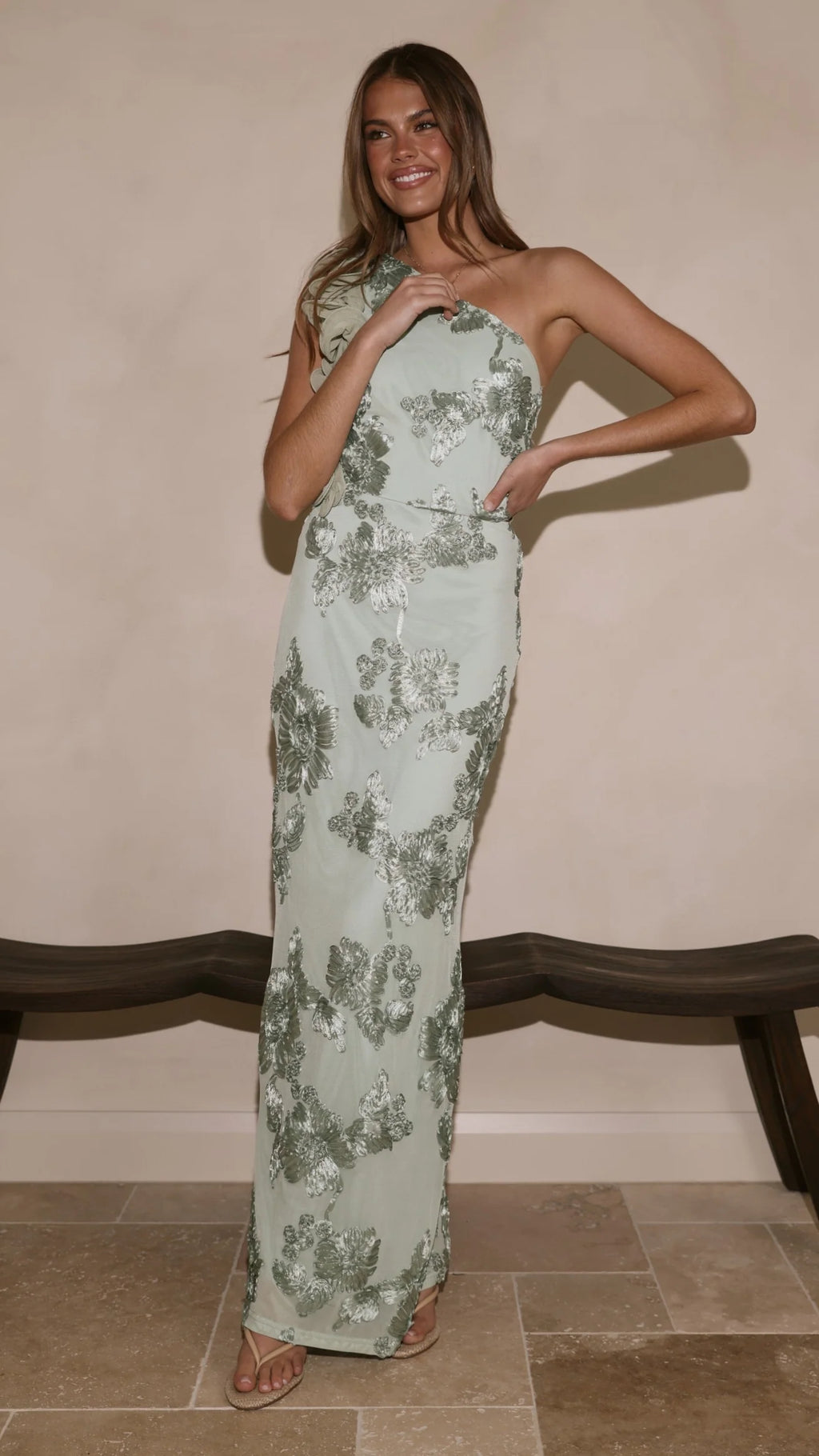 Darlee Maxi Dress - Sage Floral