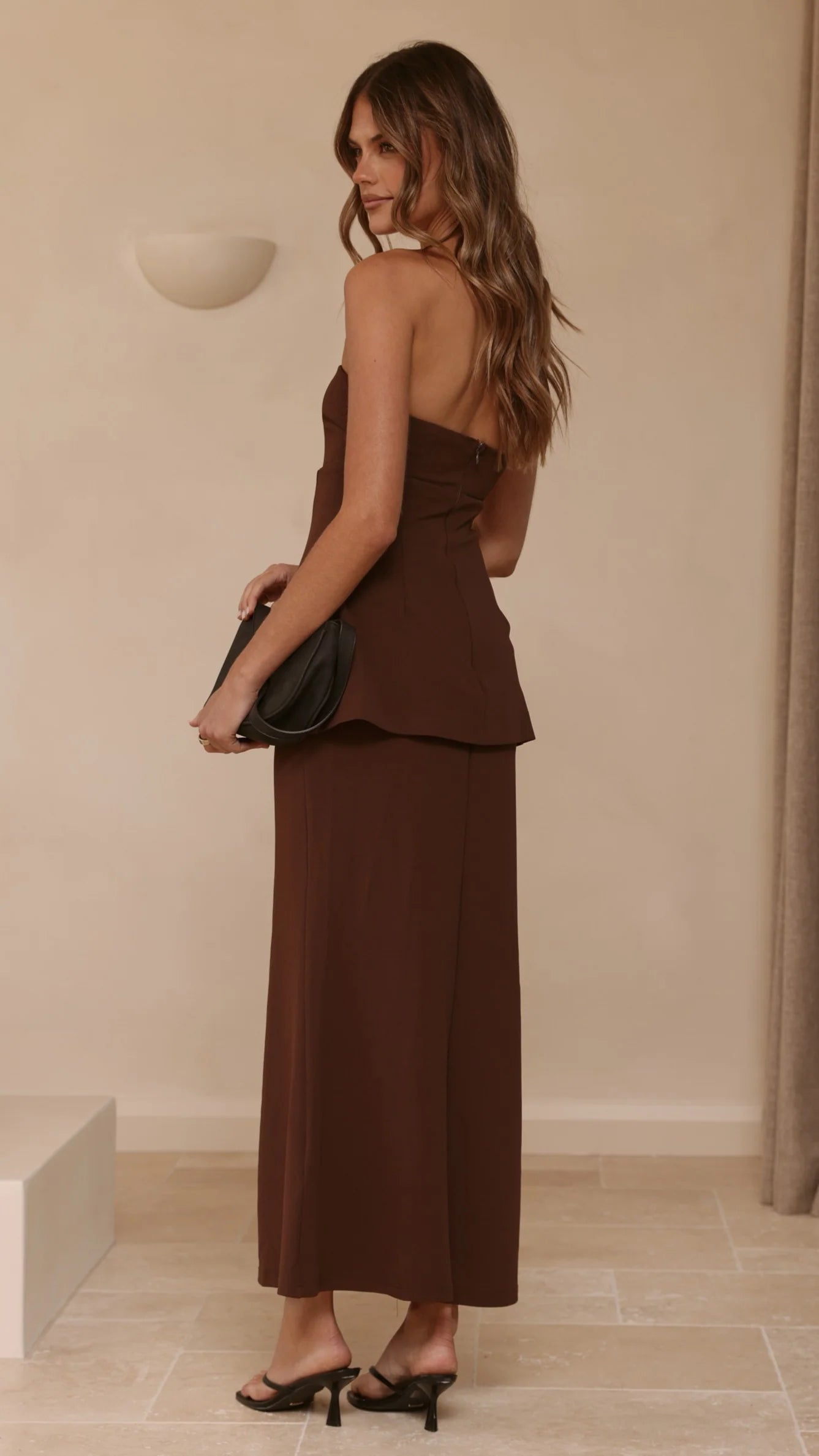 Aaliyah Maxi Dress - Chocolate