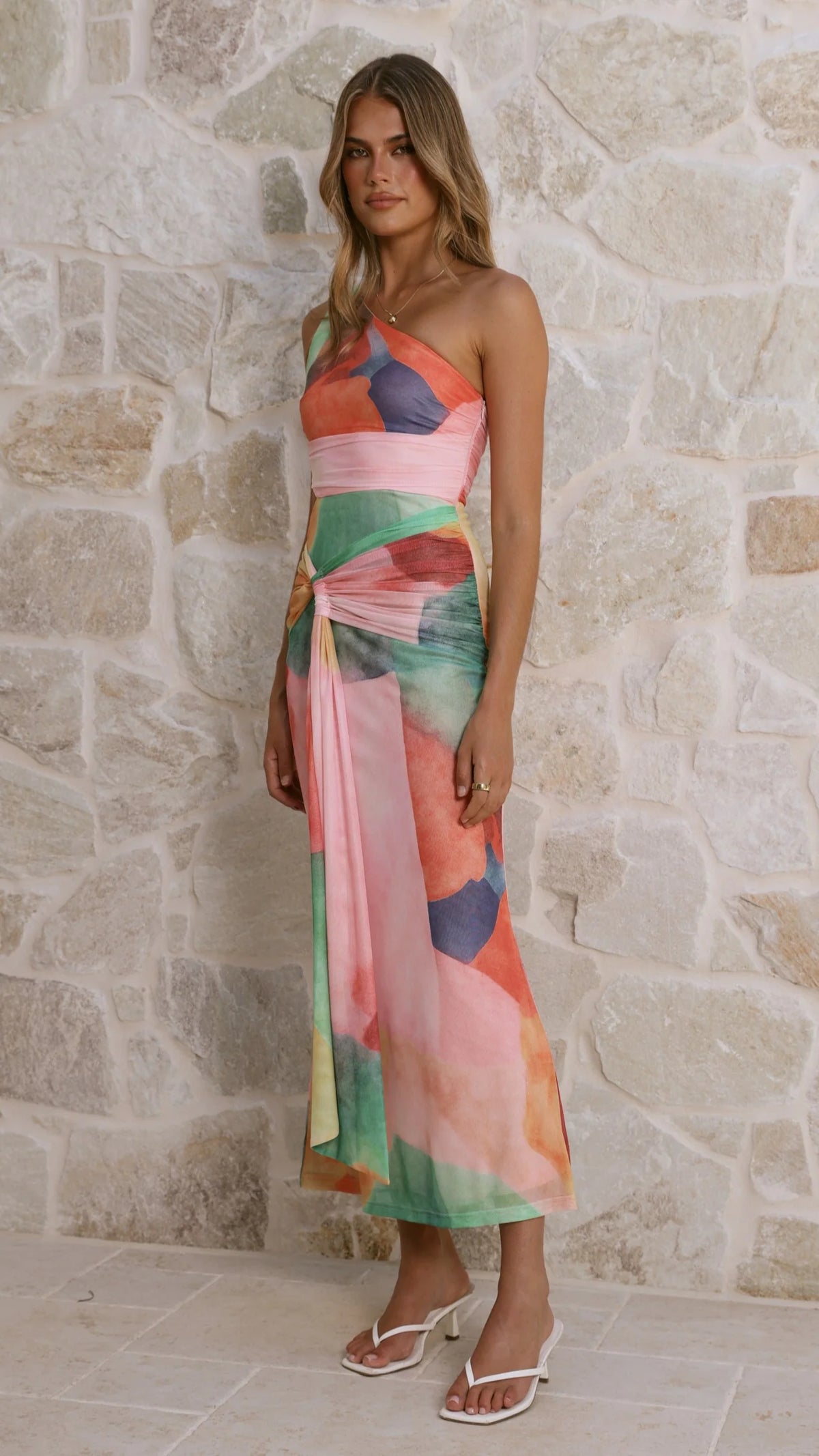 Kourt Maxi Dress - Multi Abstract