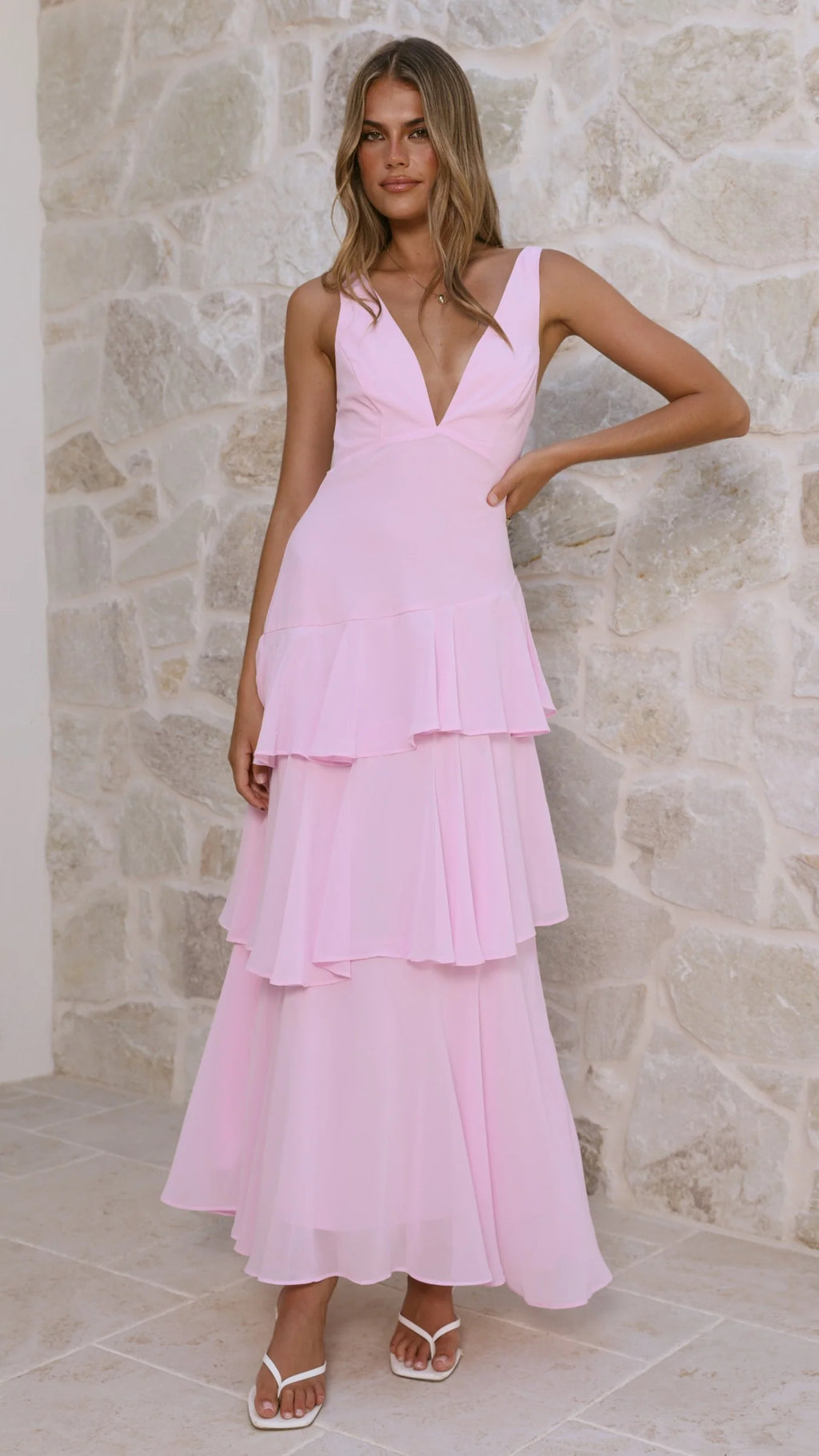 Stasie Maxi Dress - Pink