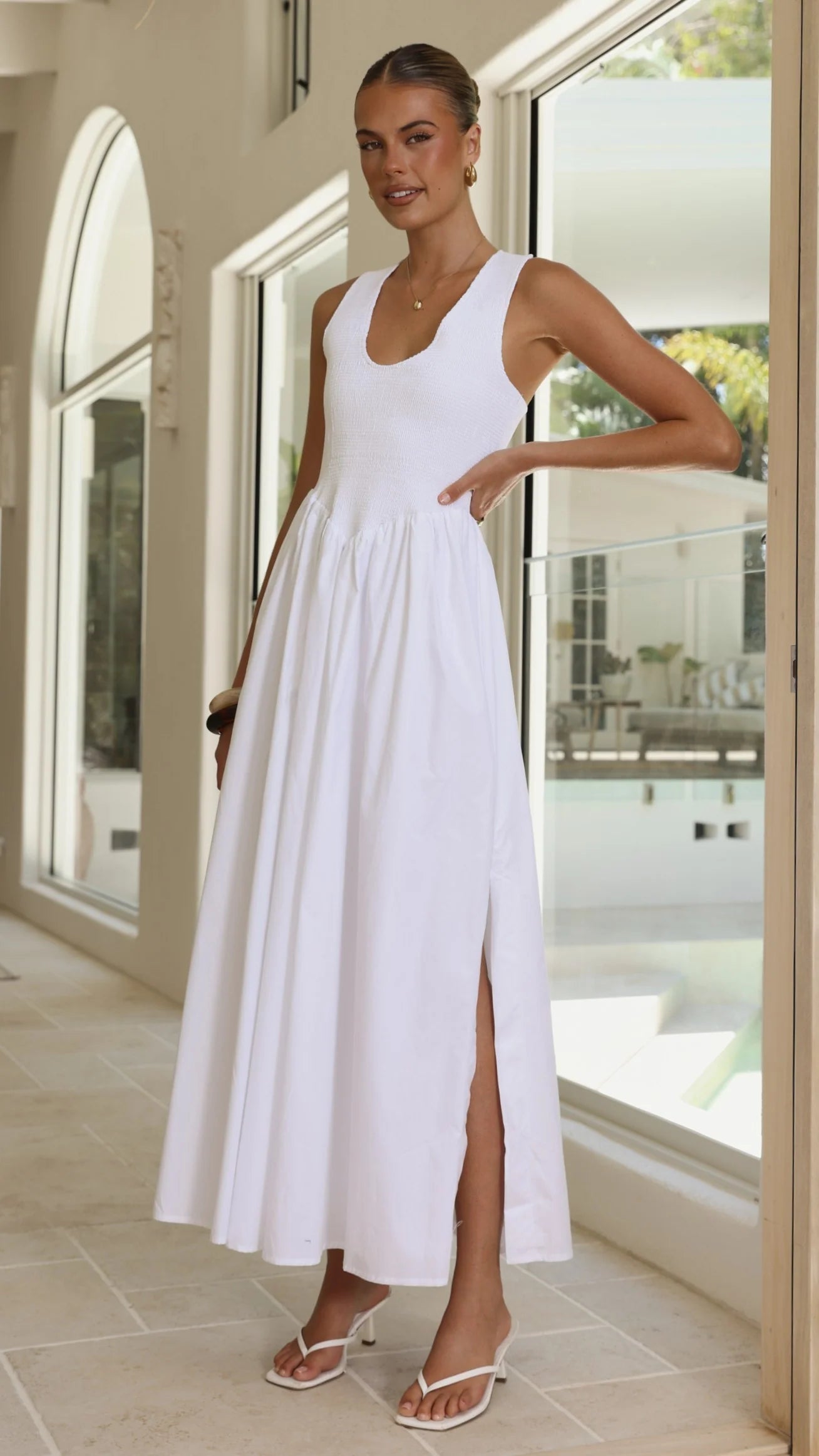 Amira Maxi Dress - White