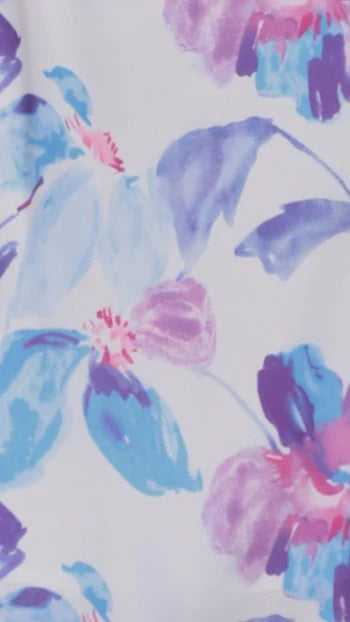 Zarla Mini Dress - Blue Floral
