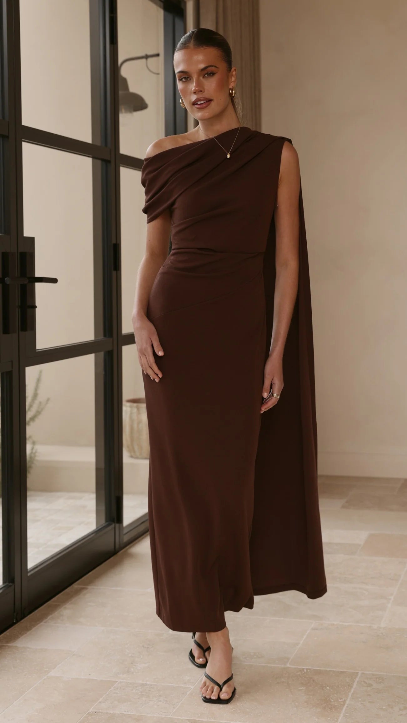 Delilah Maxi Dress - Chocolate