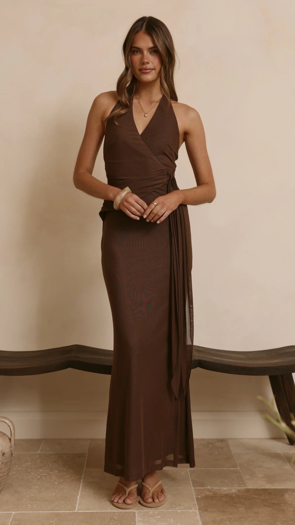 Joslin Maxi Dress - Chocolate