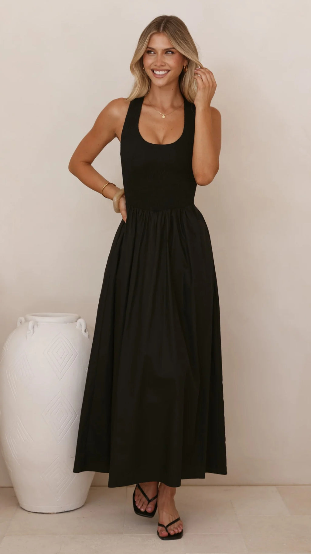 Maia Maxi Dress - Black