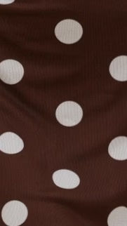 Sammie Mini Dress - Brown/Cream Polka