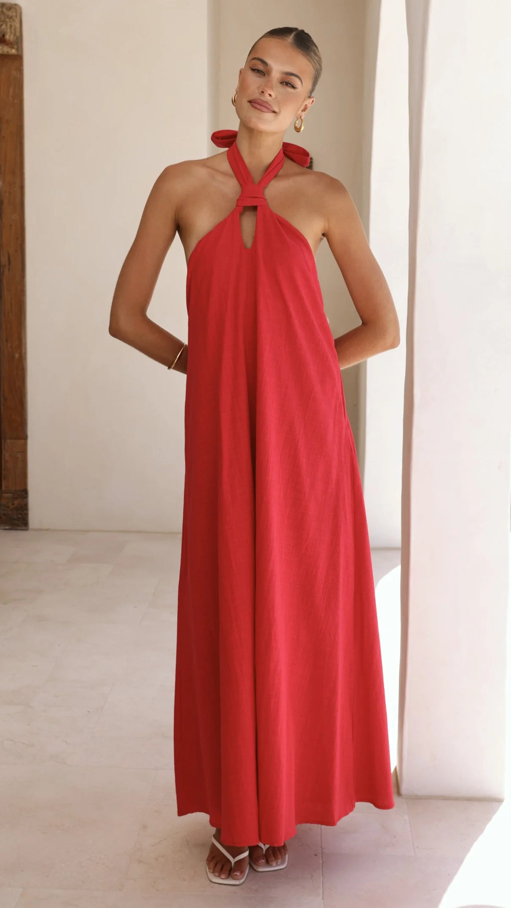 Tavia Maxi Dress - Red