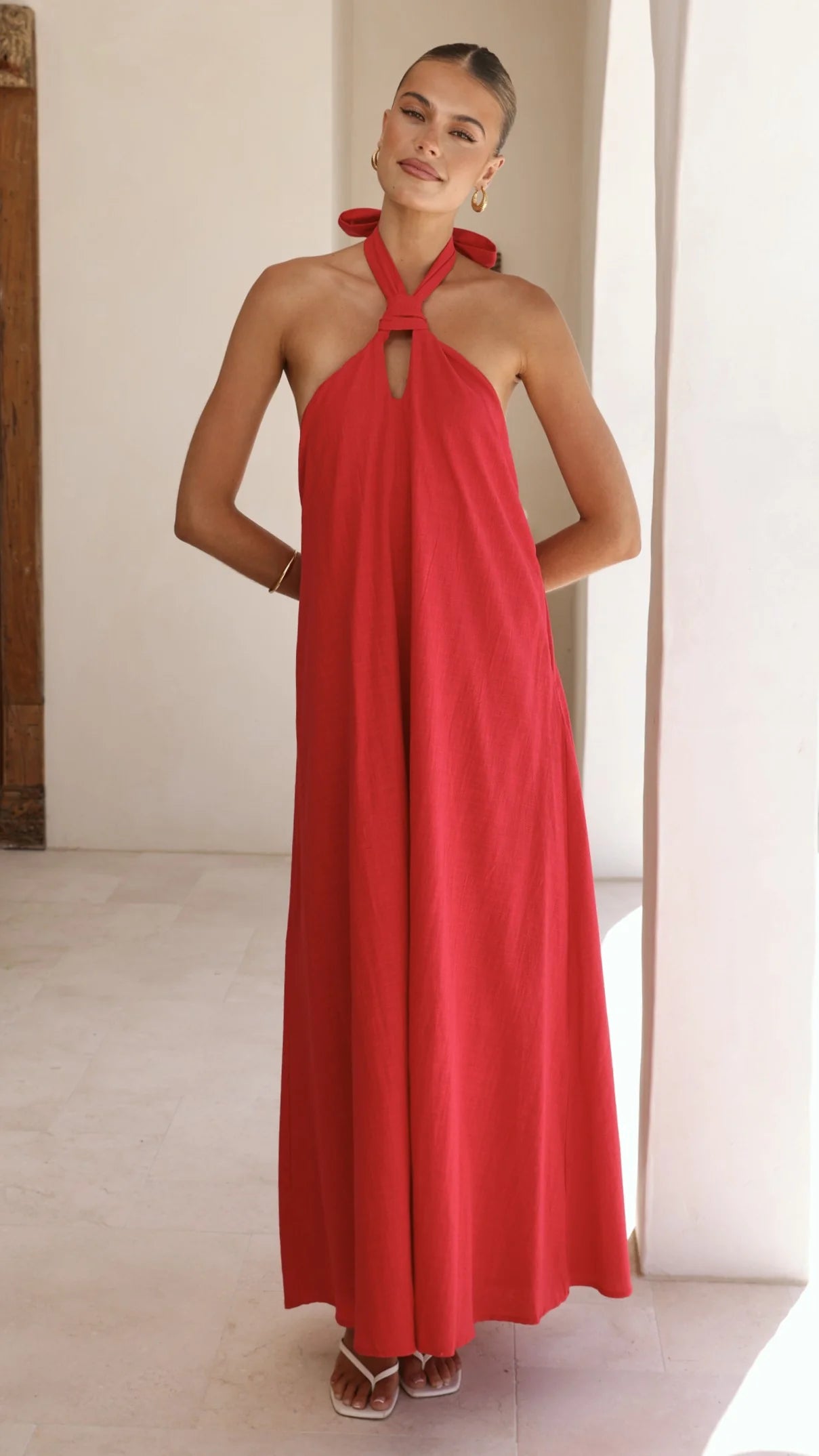 Tavia Maxi Dress - Red