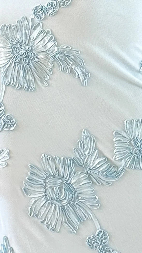 Darlee Maxi Dress - Baby Blue Floral