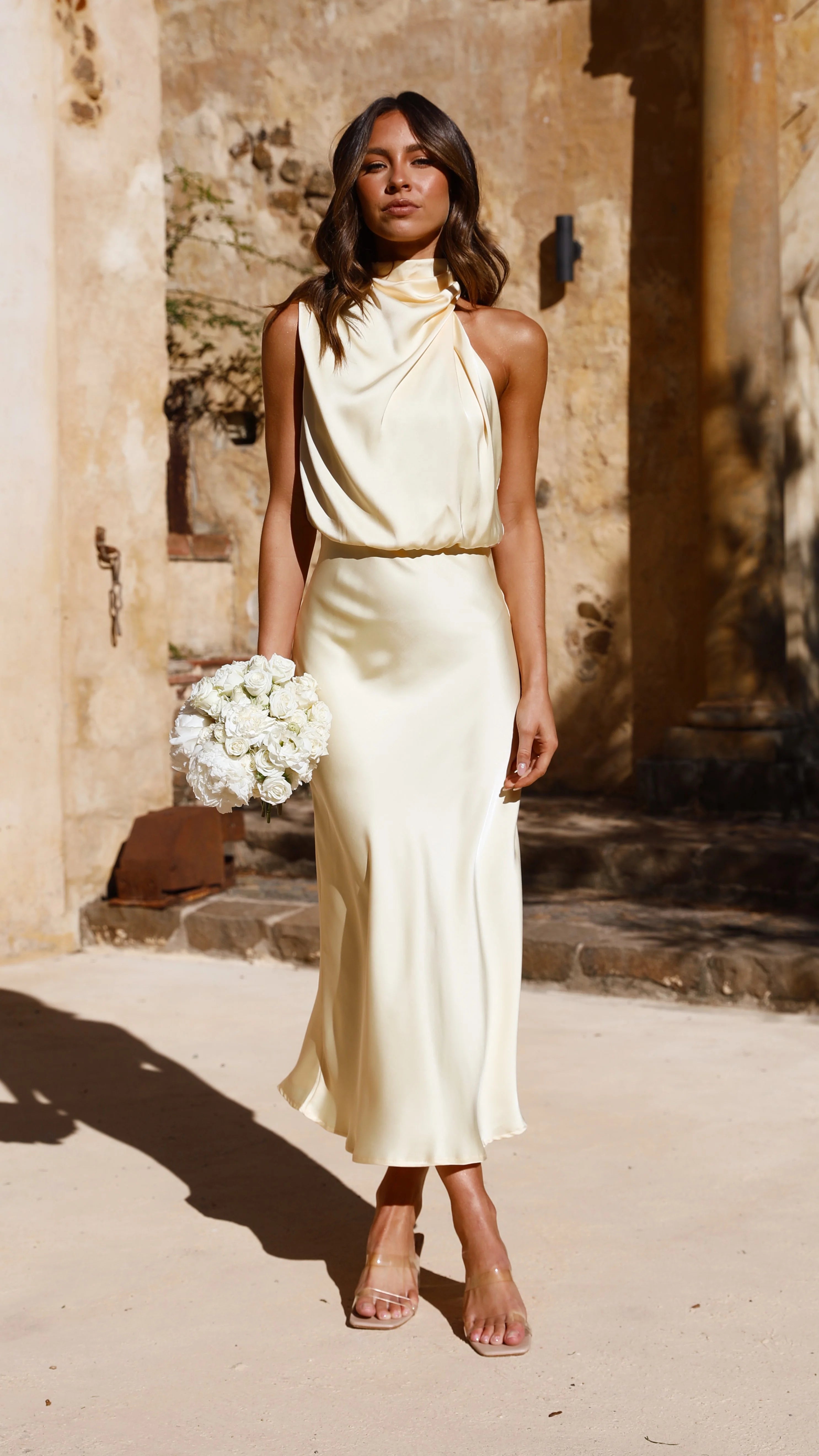 Esther Maxi Dress - Lemon
