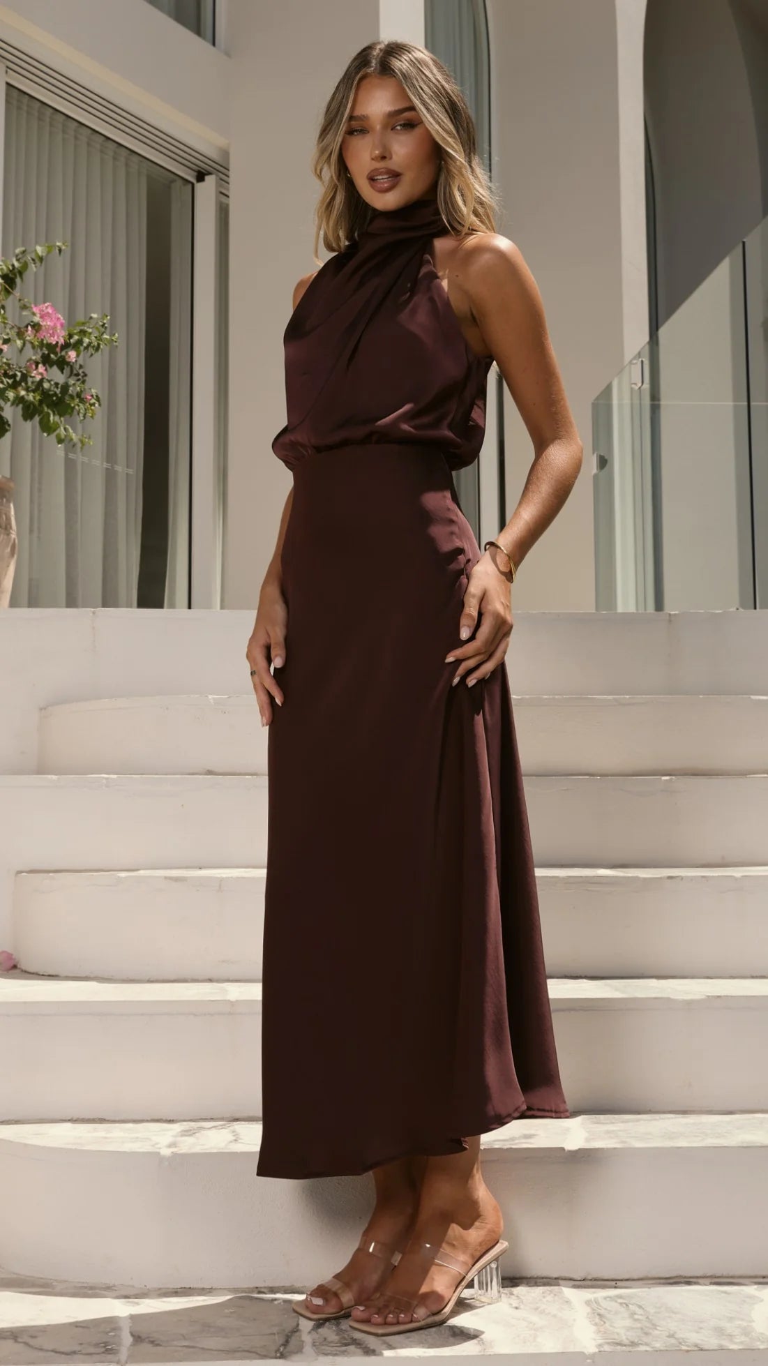 Esther Maxi Dress - Chocolate