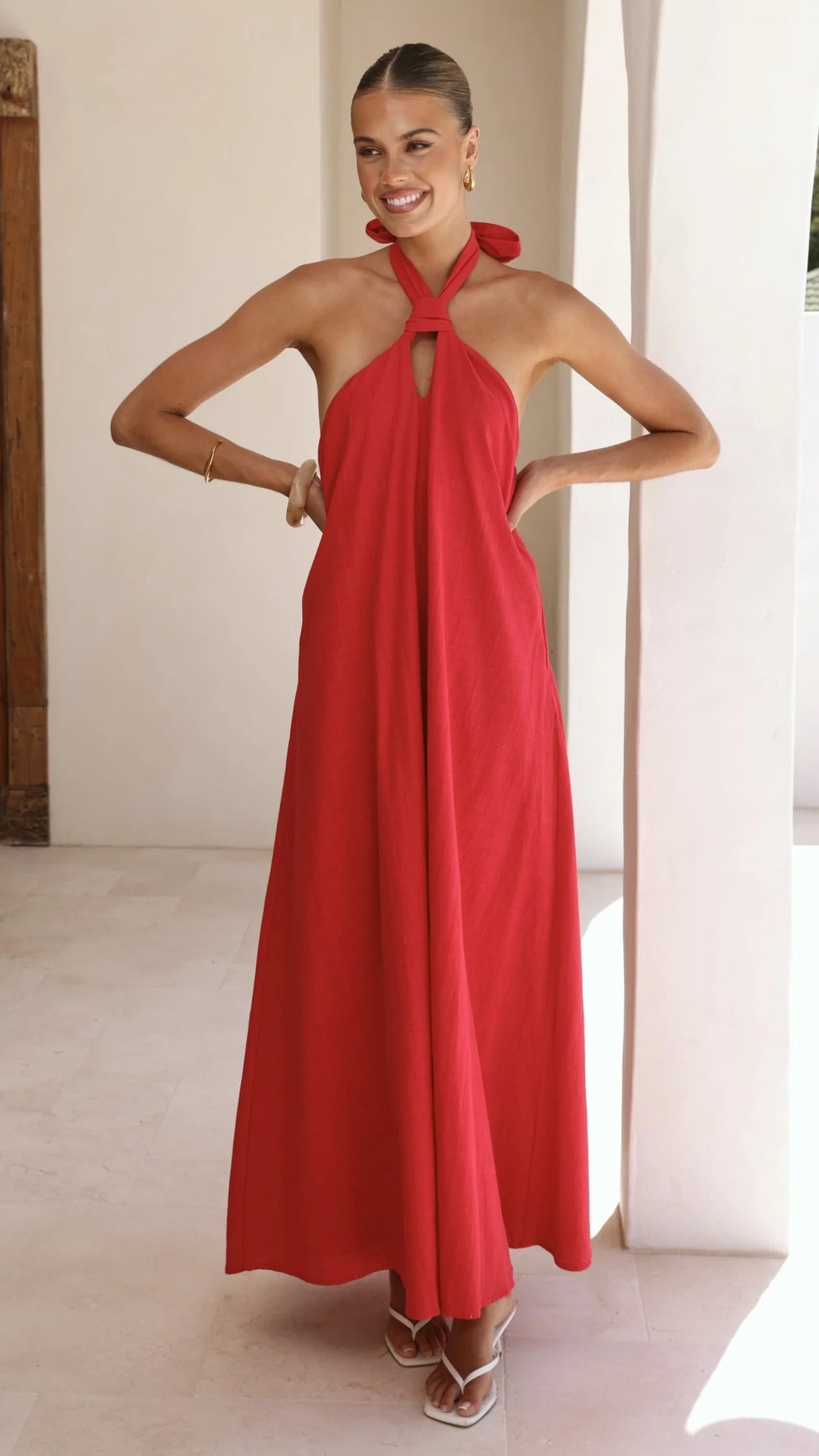Tavia Maxi Dress - Red