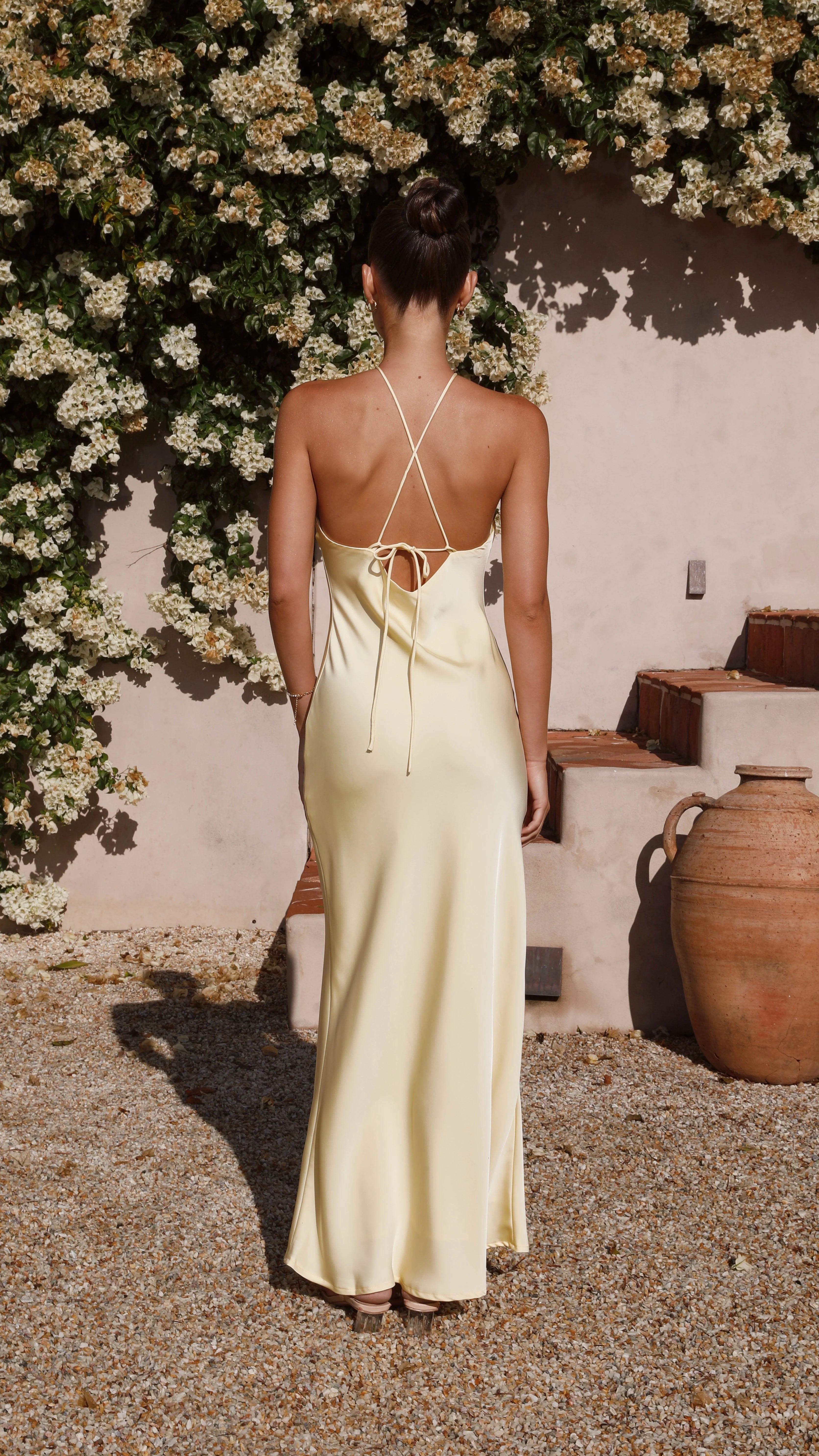 Chiara Maxi Dress - Lemon