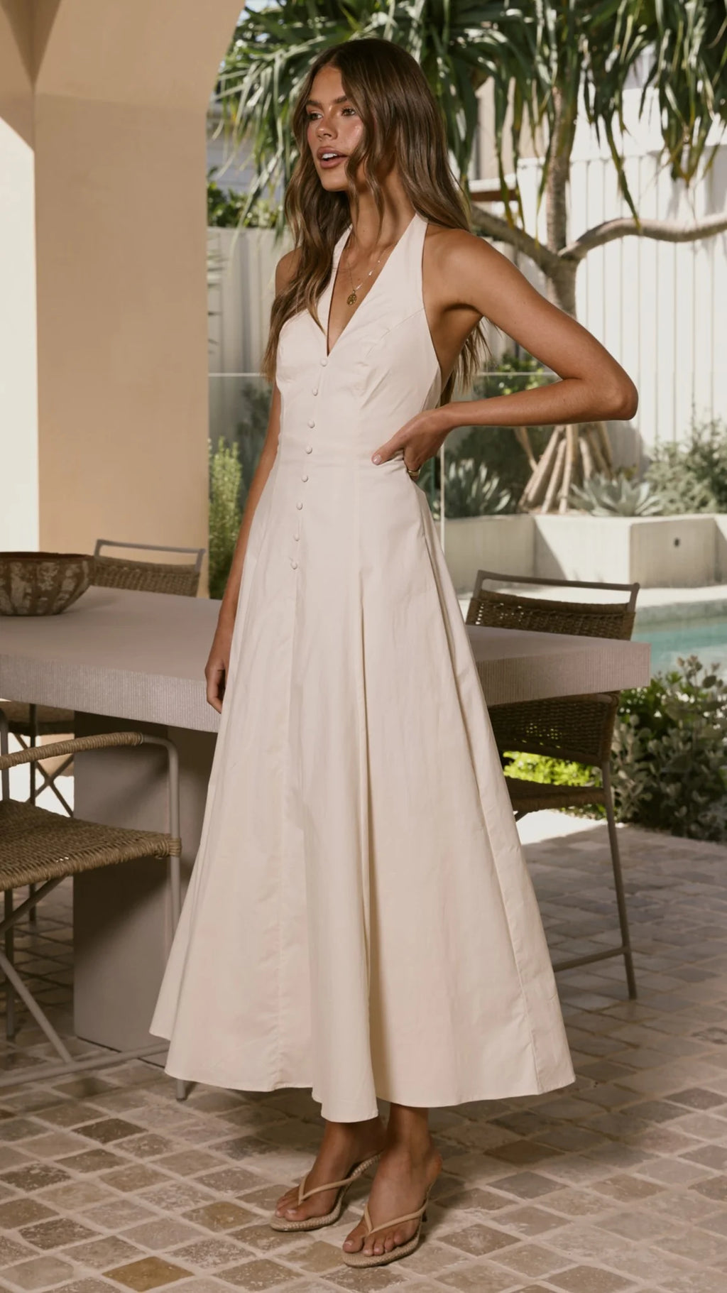 Kaia Maxi Dress - Vanilla