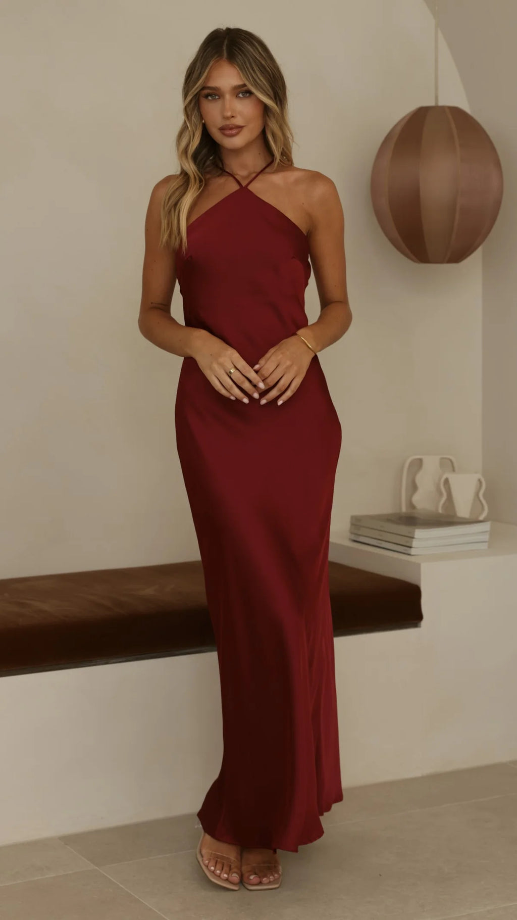 Chiara Maxi Dress - Wine