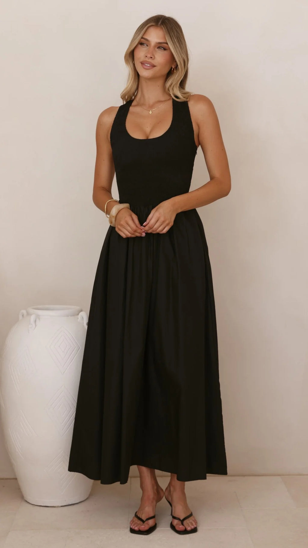 Maia Maxi Dress - Black