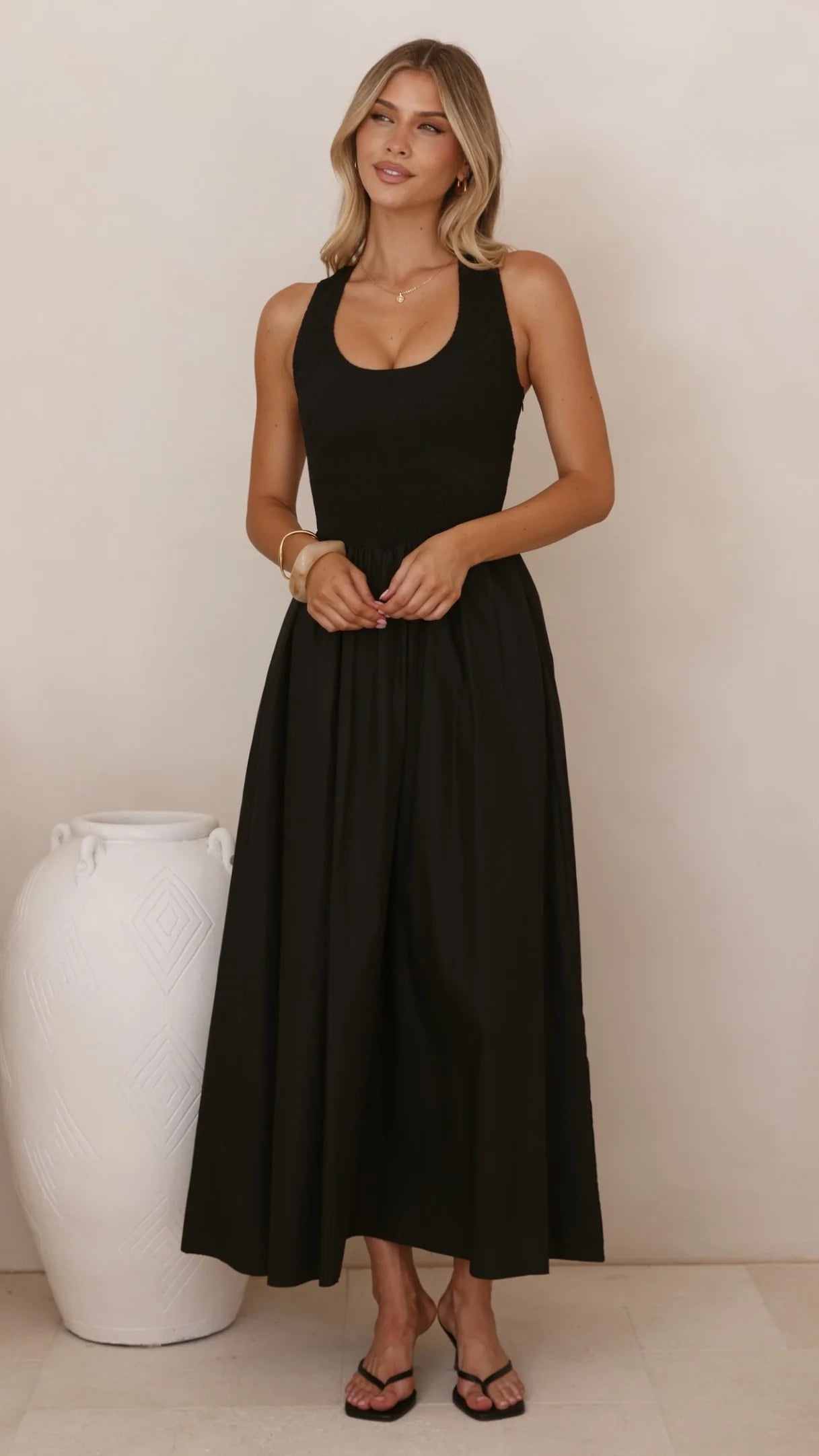 Maia Maxi Dress - Black