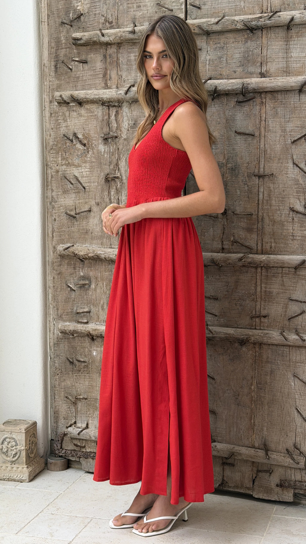 Amira Maxi Dress - Red