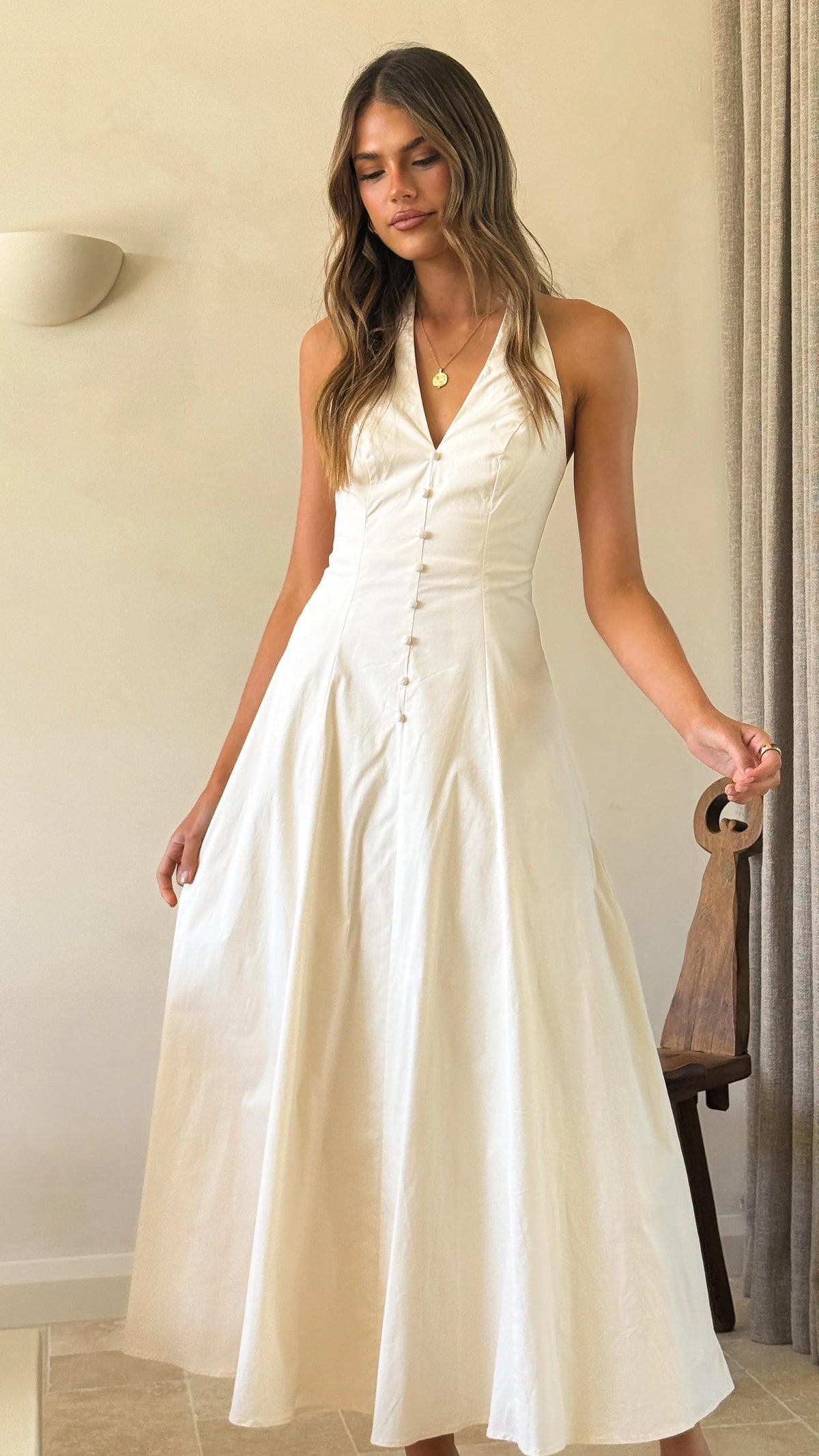 Kaia Maxi Dress - Vanilla
