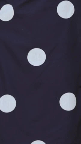 Ebbe Mini Dress - Navy/White Polka