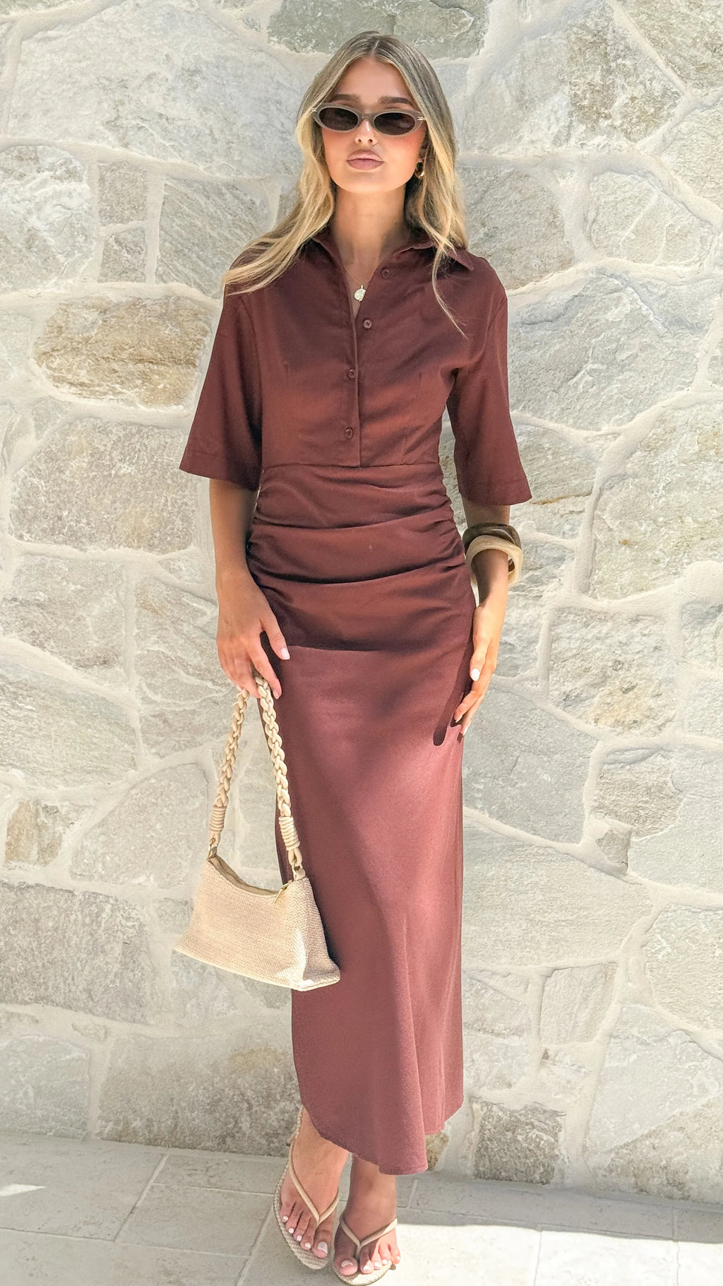 Sydney Maxi Dress - Chocolate