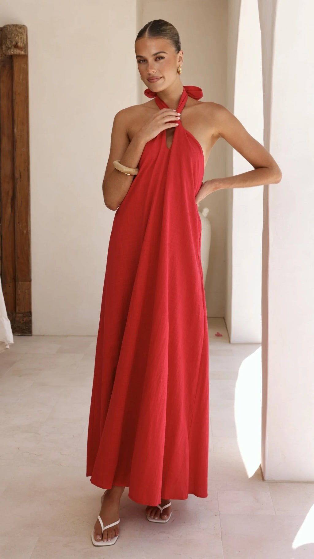Tavia Maxi Dress - Red