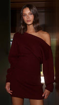 Lena Mini Dress - Wine