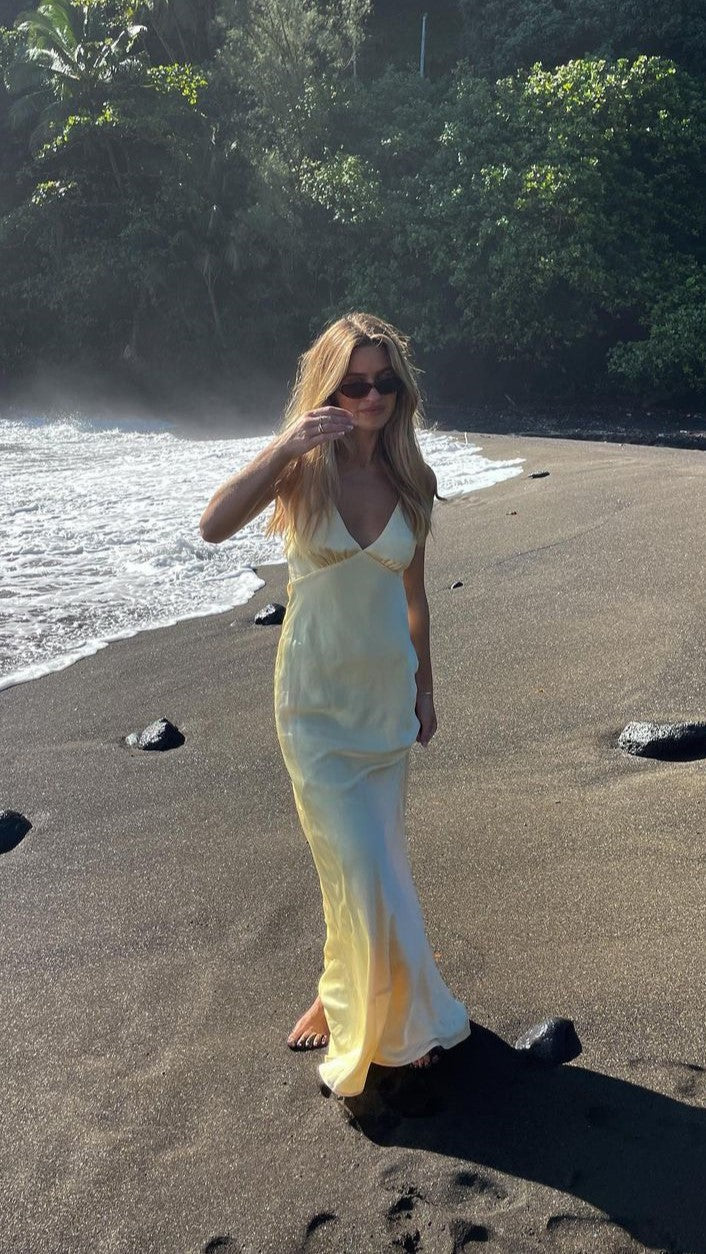 Ziah Maxi Dress - Lemon