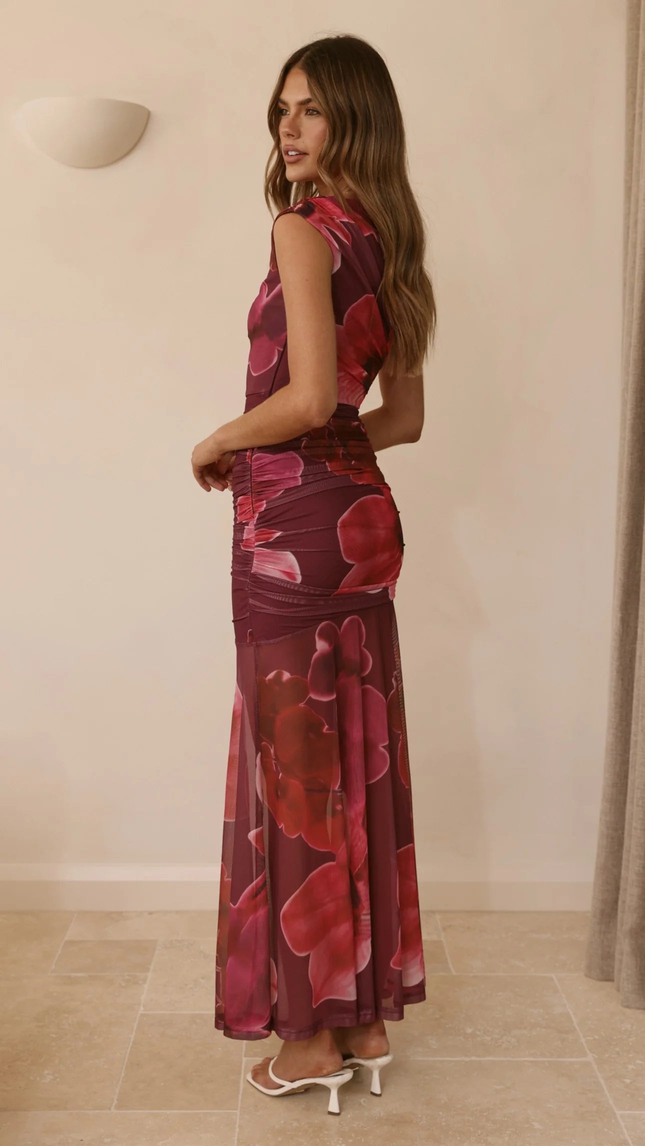 Delara Maxi Dress - Fuchsia