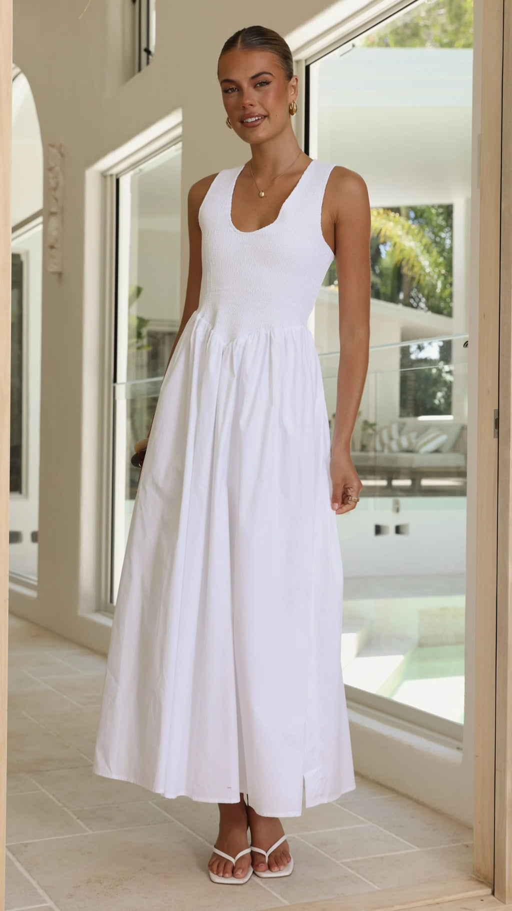 Amira Maxi Dress - White