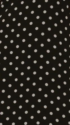 Oriella Maxi Dress - Black Polka
